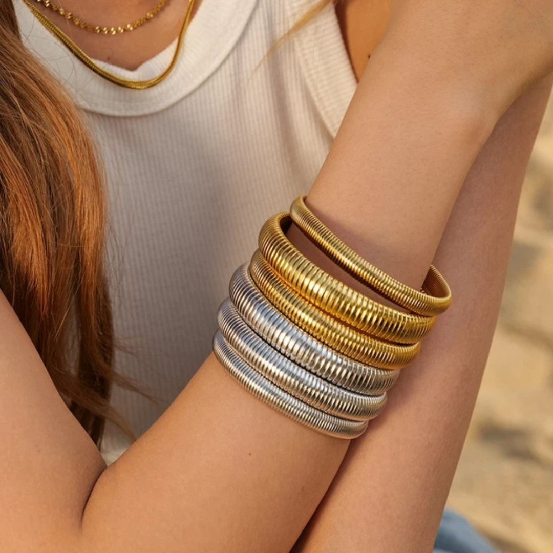 Chunky Bold Bangle Bracelet