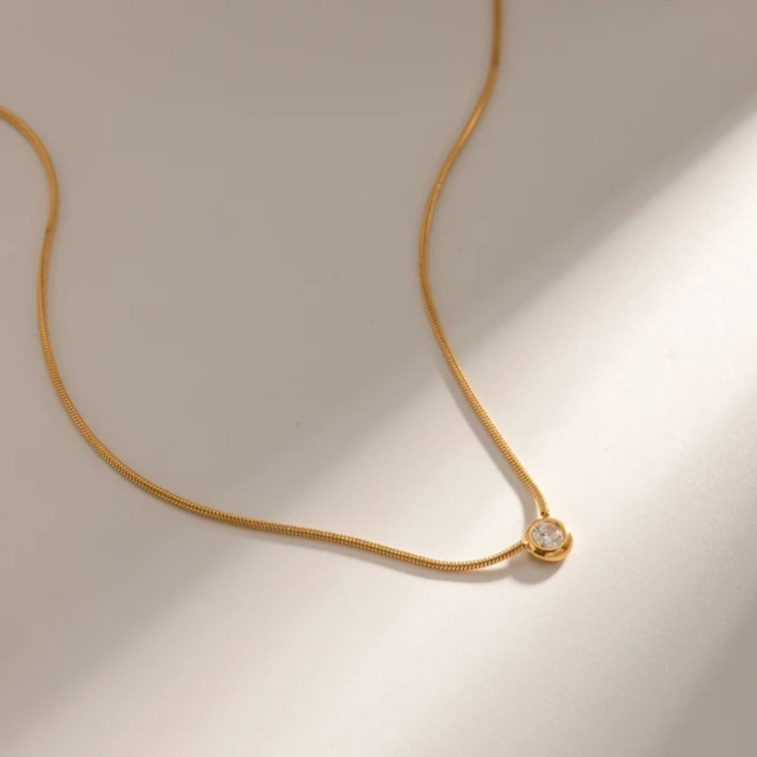 Micro Mini Zirconia Necklace