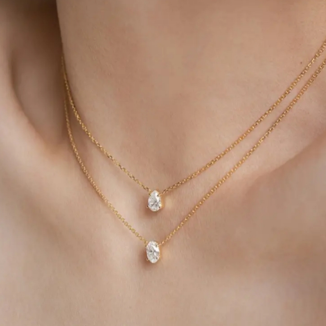 Zirconia Ocean Drop Pendant