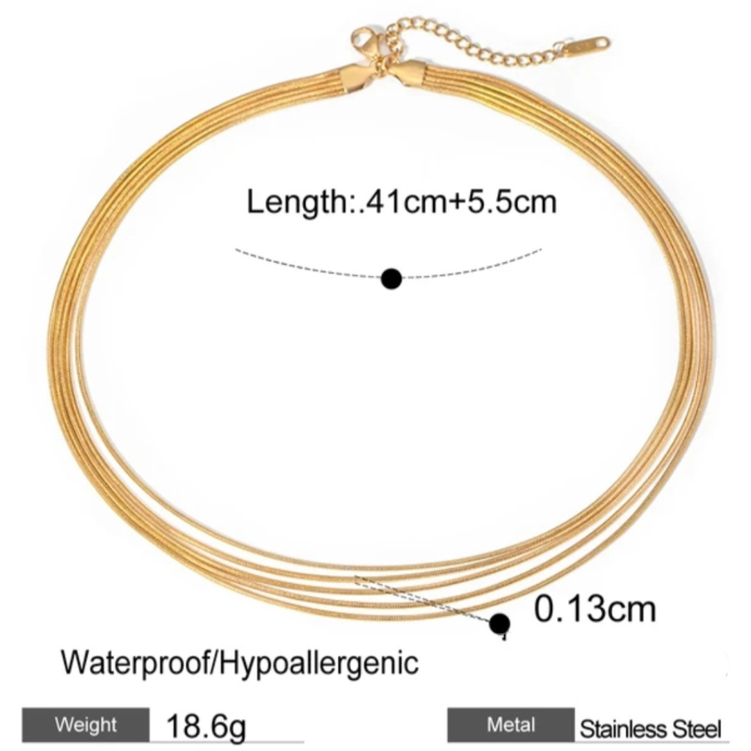 Lustrous Multilayer Necklace