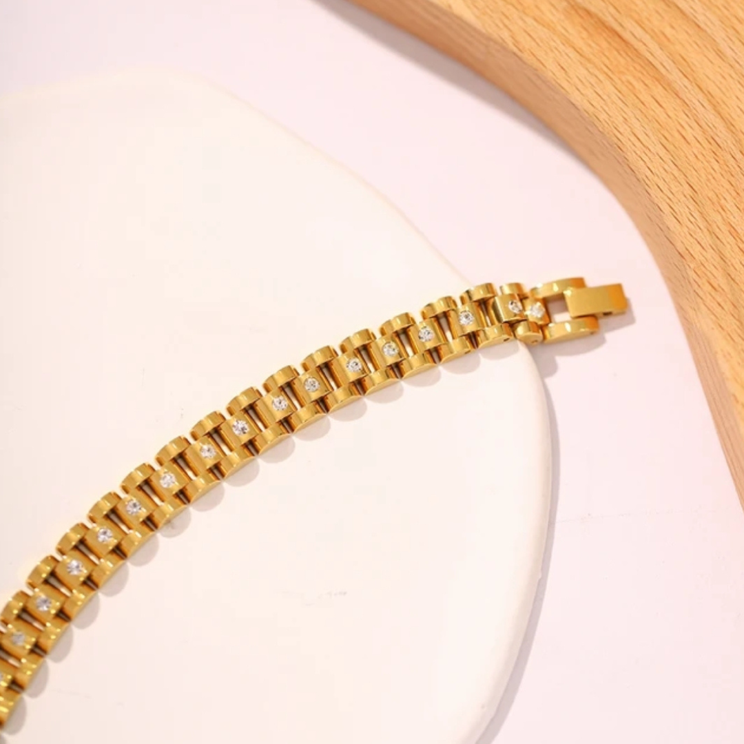 Zircon Wristband Bracelet