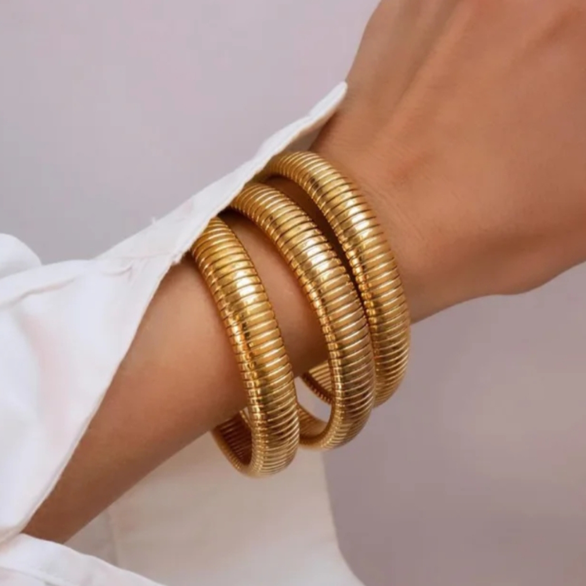Chunky Bold Bangle Bracelet