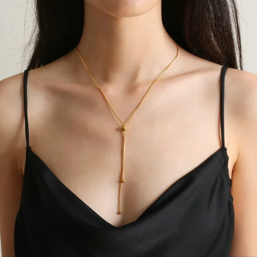 Minimalist Cartilage Bead Necklace