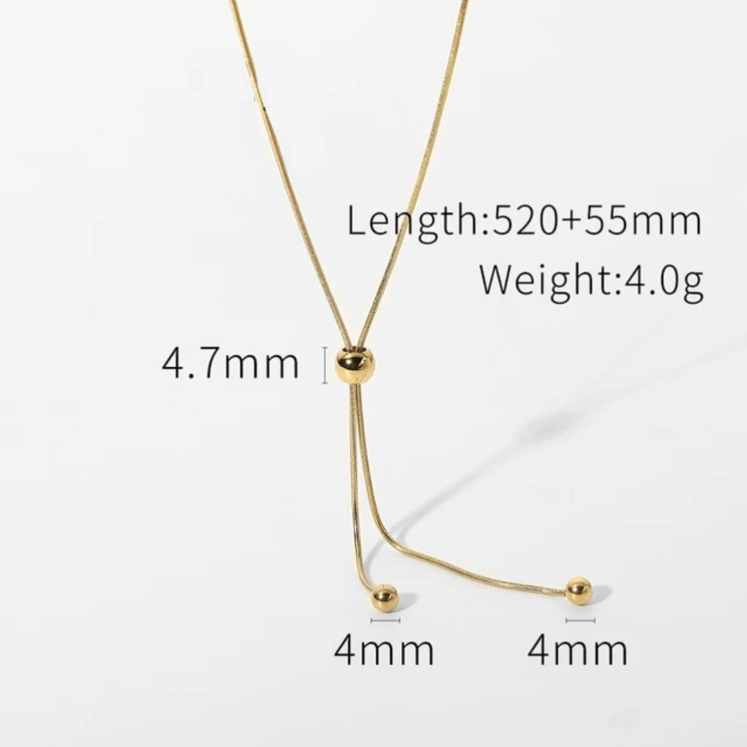 Minimalist Cartilage Bead Necklace