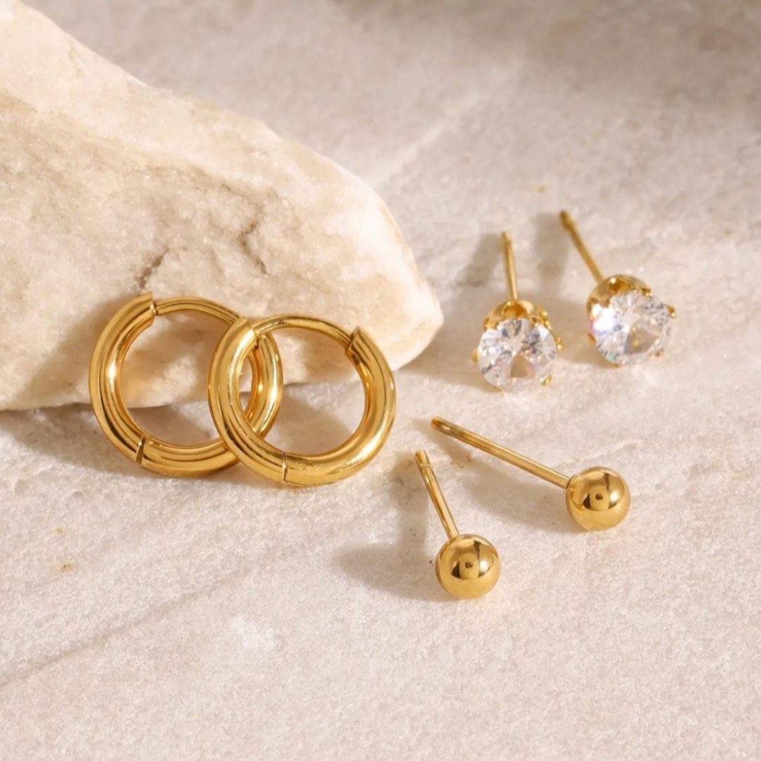 Triple Whimsy Hoops
