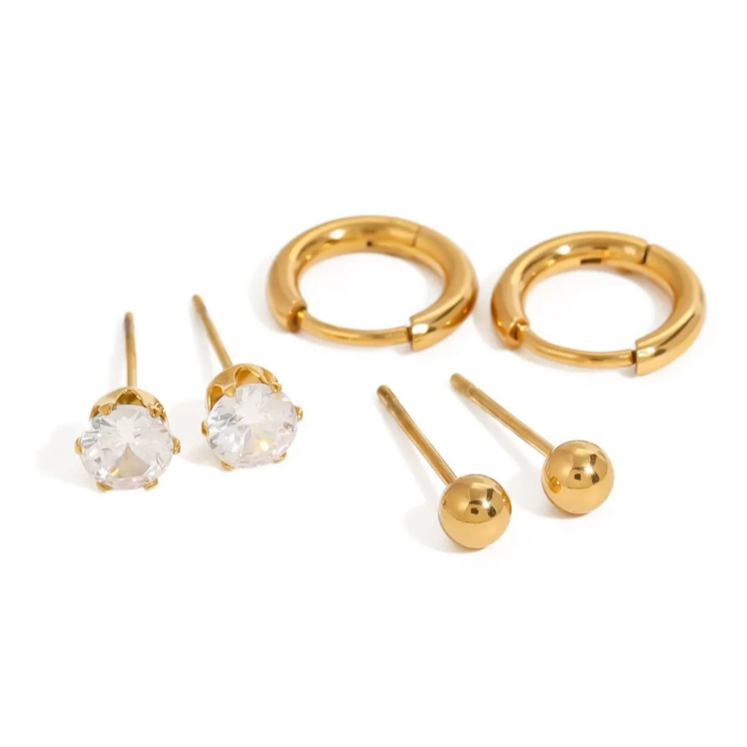 Triple Whimsy Hoops