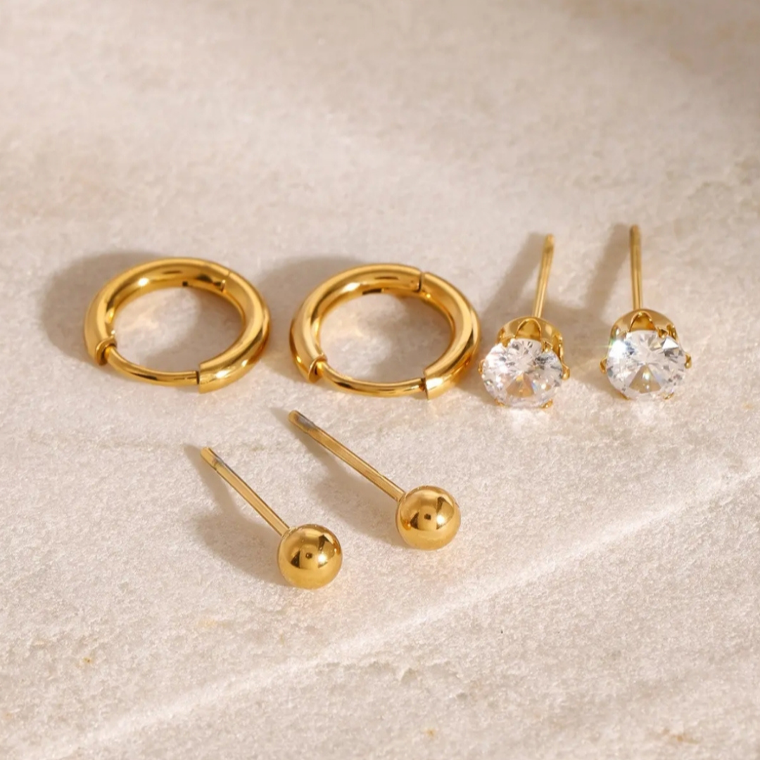 Triple Whimsy Hoops