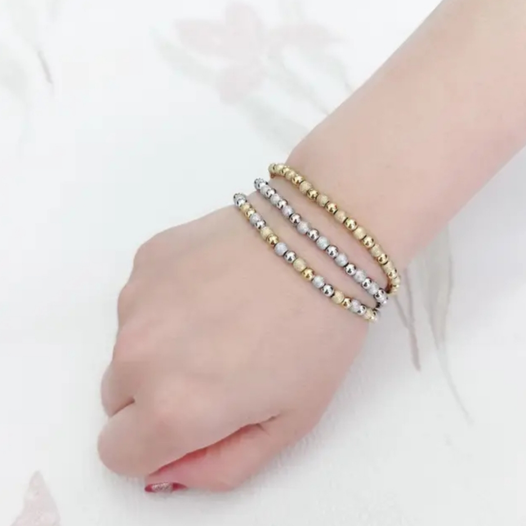 Two Tone Beaded Bracelet