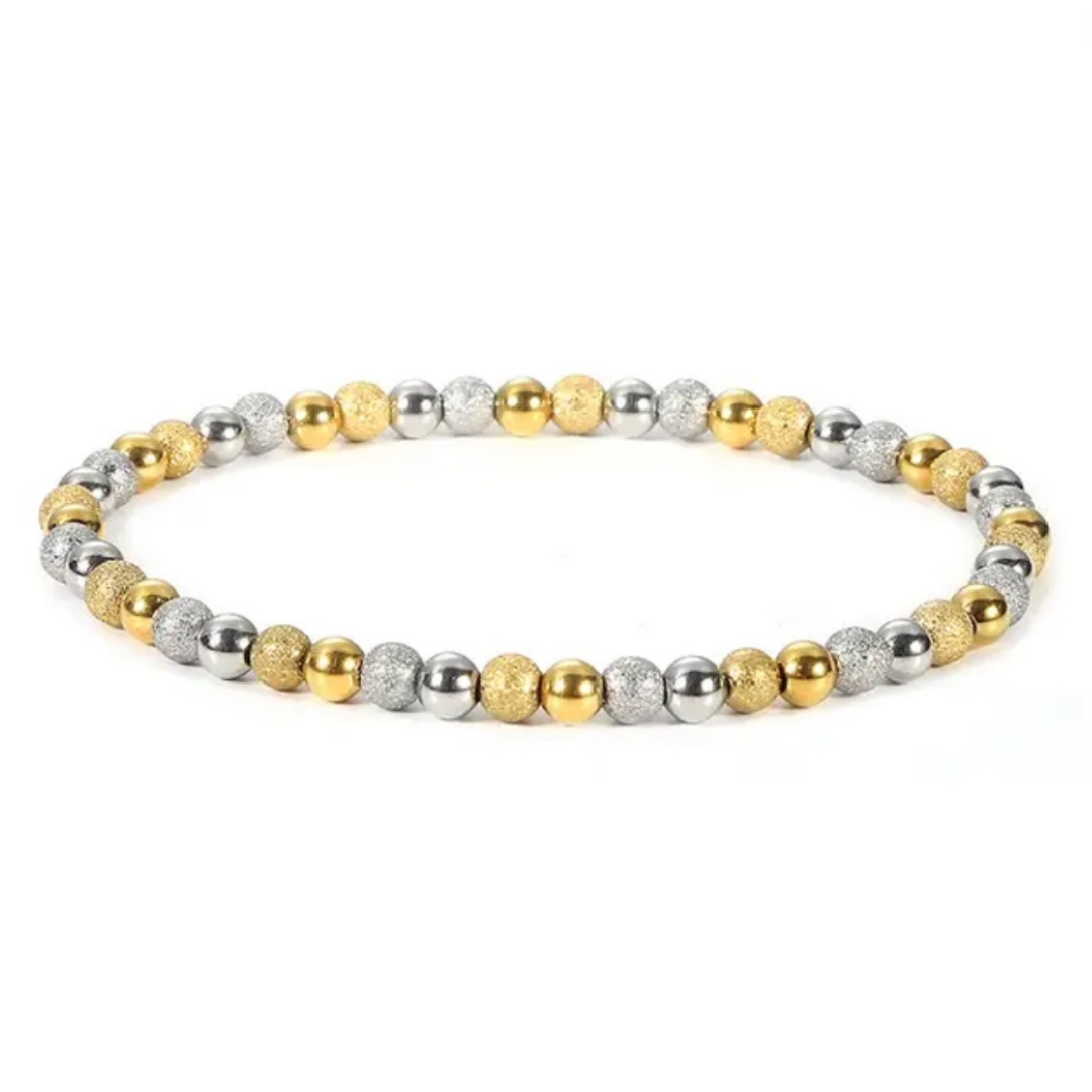 Two Tone Beaded Bracelet