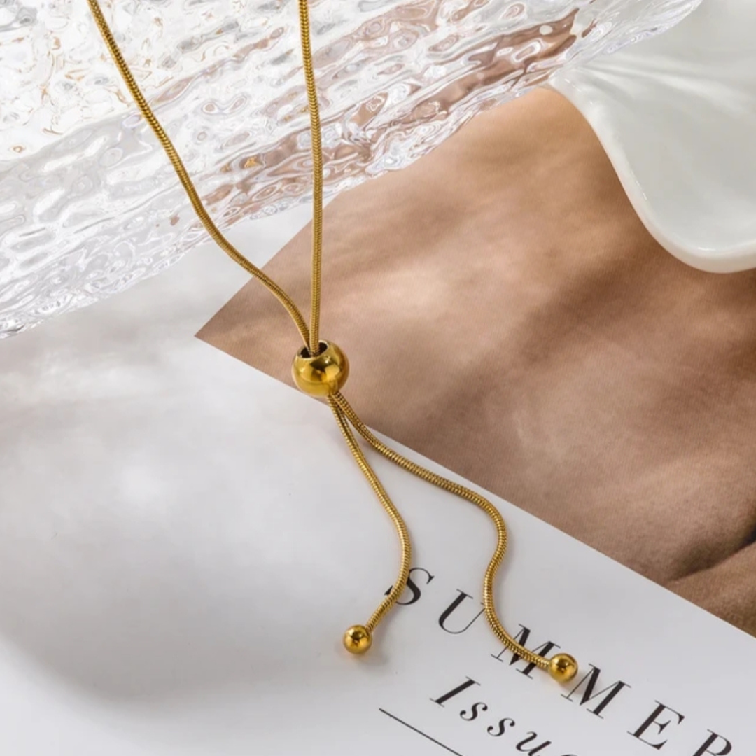 Minimalist Cartilage Bead Necklace
