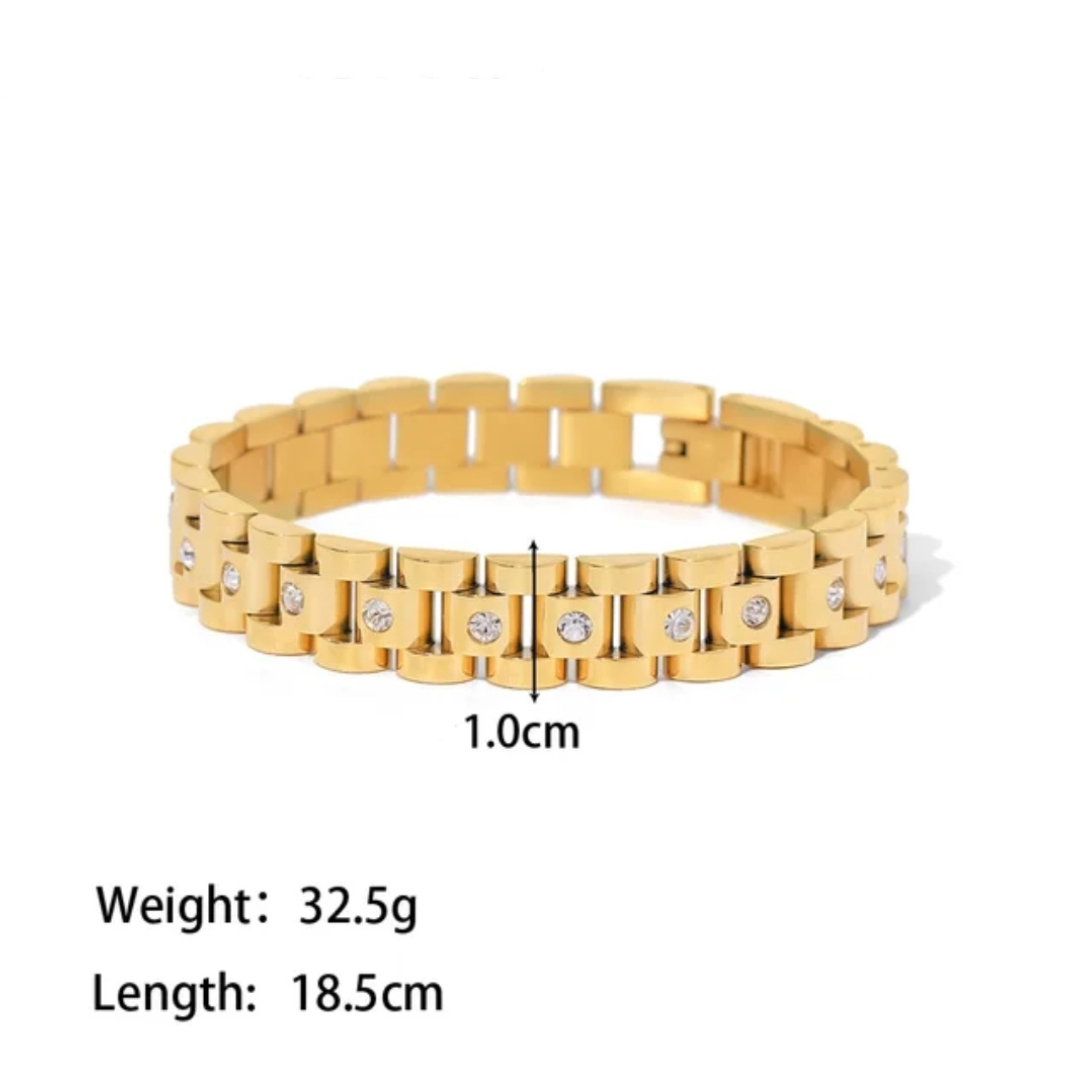 Zircon Wristband Bracelet