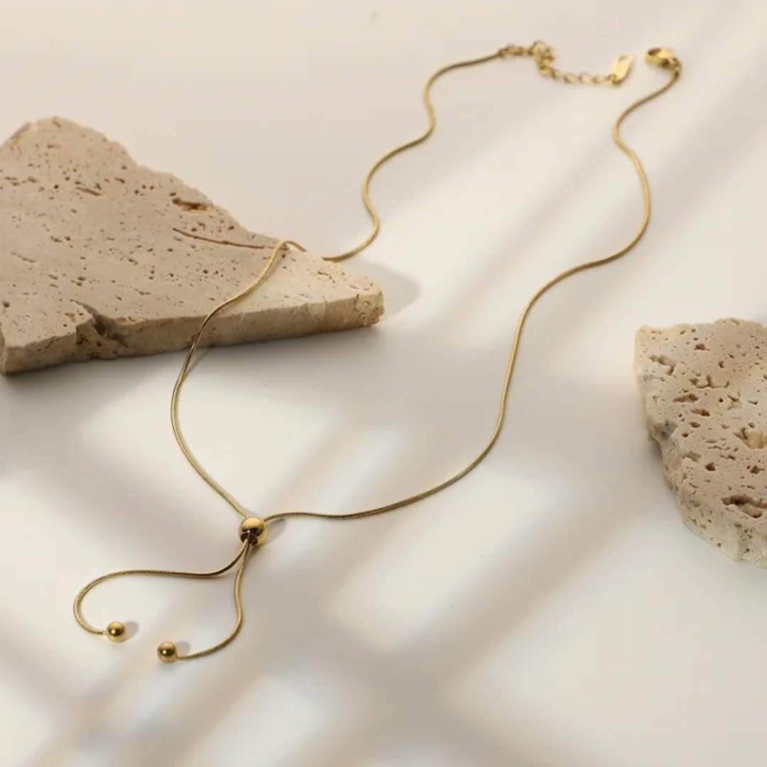Minimalist Cartilage Bead Necklace