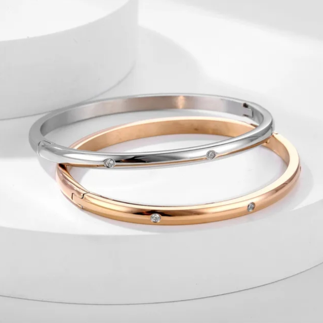 Zircon Bangle Bracelet