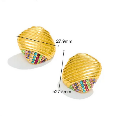 Flicker Square Hoops