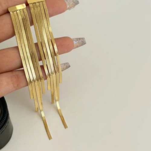 Longdrop Snake Chain Earrings