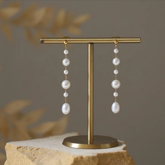 Pearl String Earrings