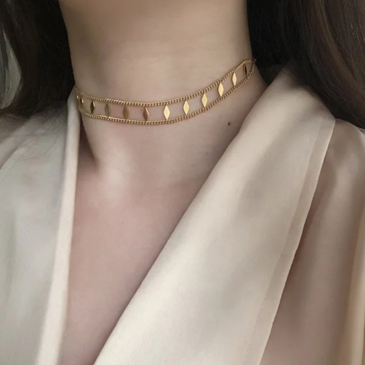 Rhombus Choker Necklace