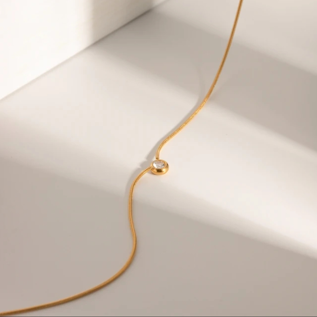 Micro Mini Zirconia Necklace