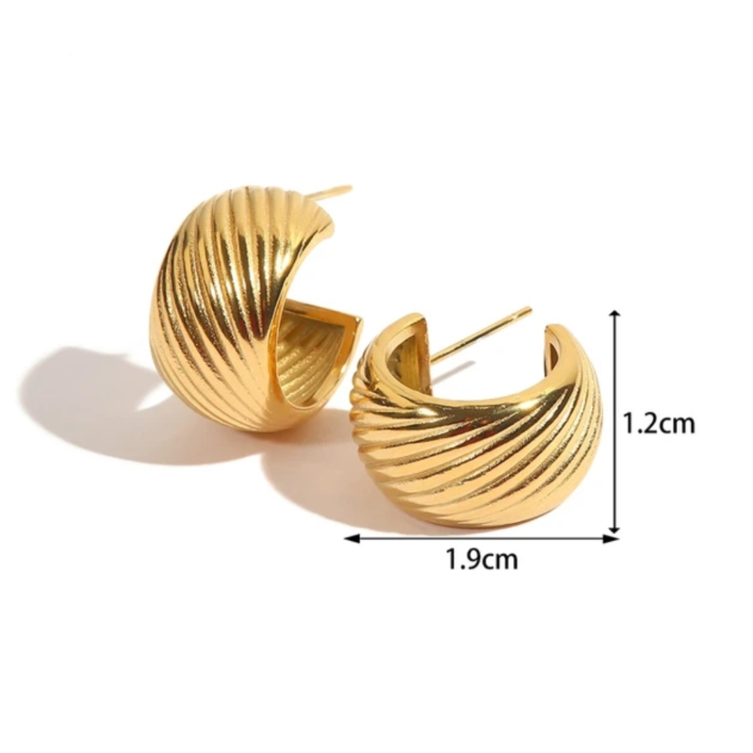 C Shaped Party Wear Earring