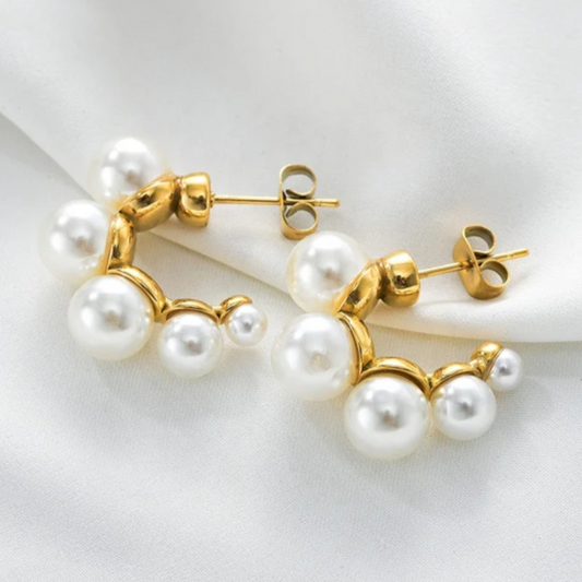 Carving Pearl Hoops
