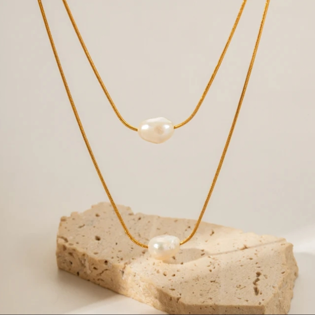 Double Layer Pearl Necklace