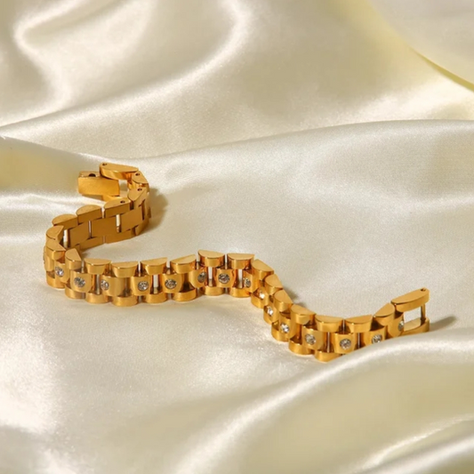 Zircon Wristband Bracelet