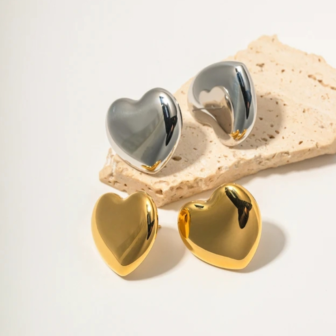 Sparkling Heart Earring