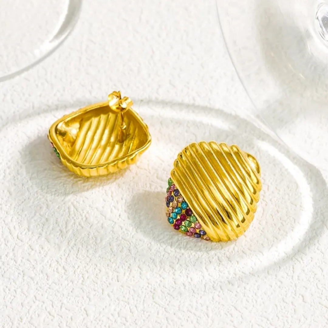 Flicker Square Hoops