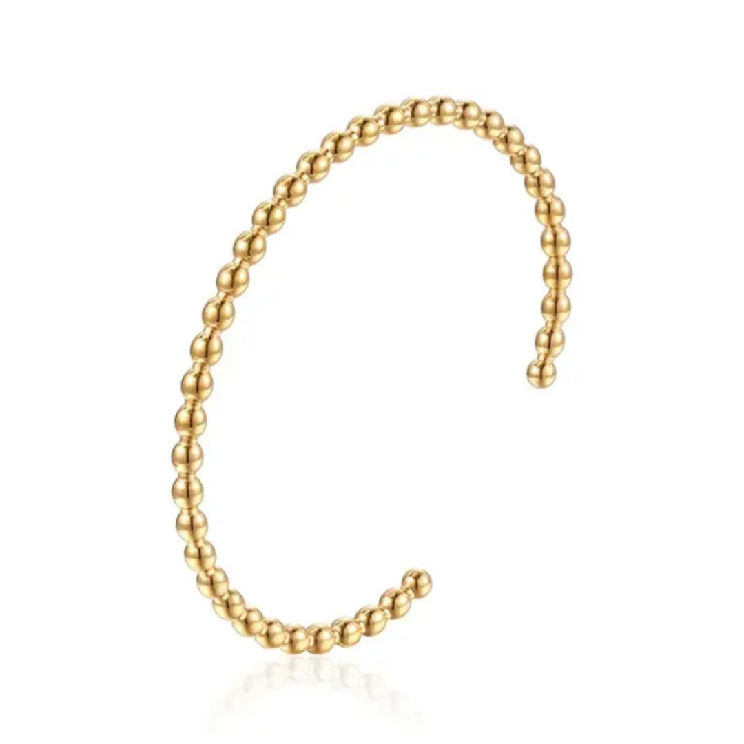 Curve Bead Bracelet ( Adjustable )